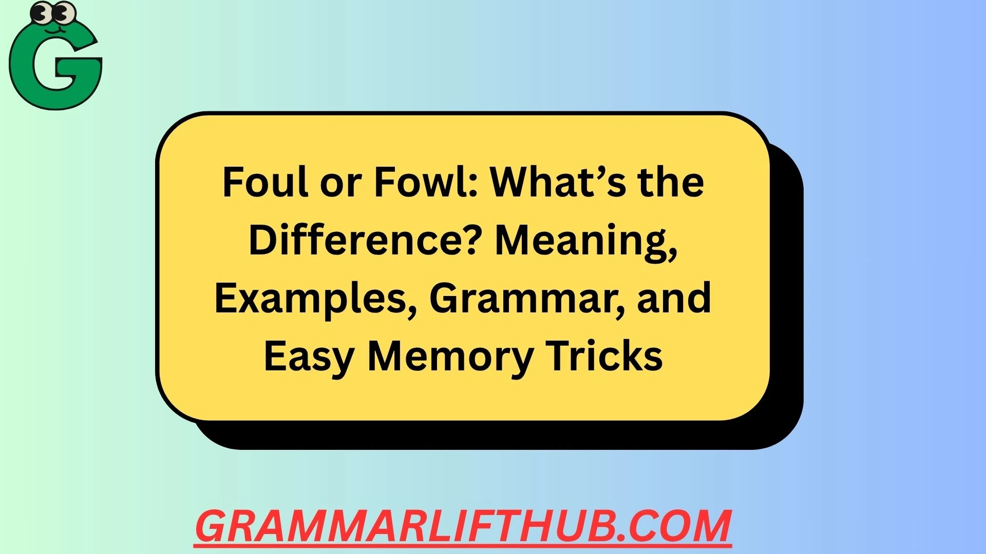 Foul or Fowl