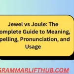 Jewel vs Joule