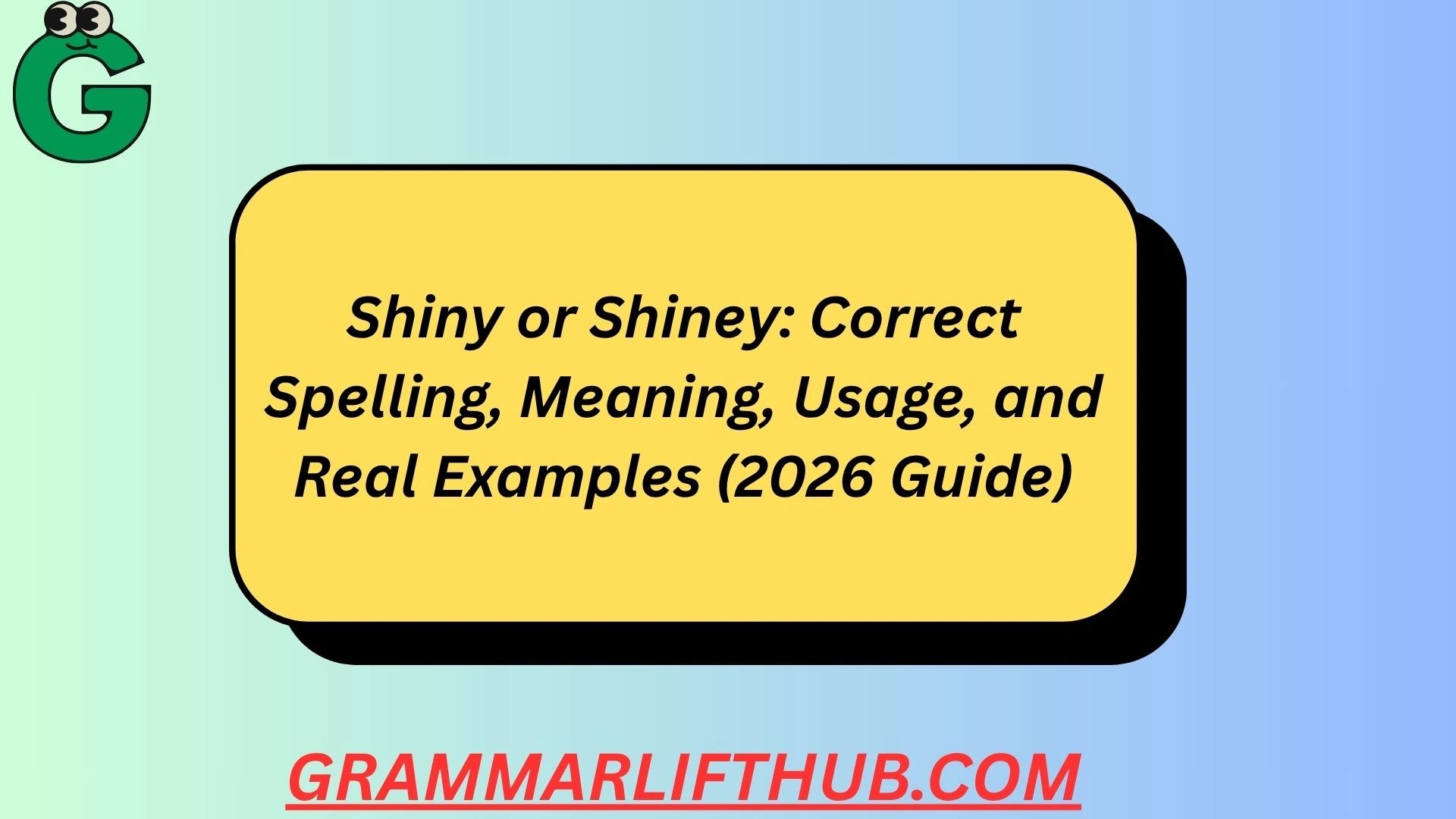 Shiny or Shiney