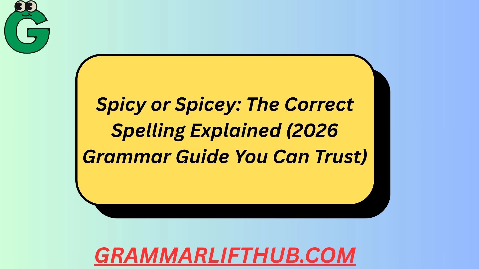 Spicy or Spicey