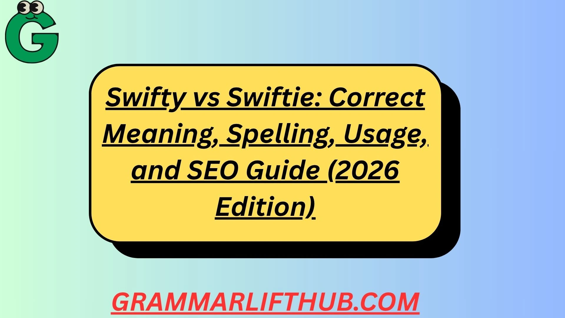 Swifty vs Swiftie