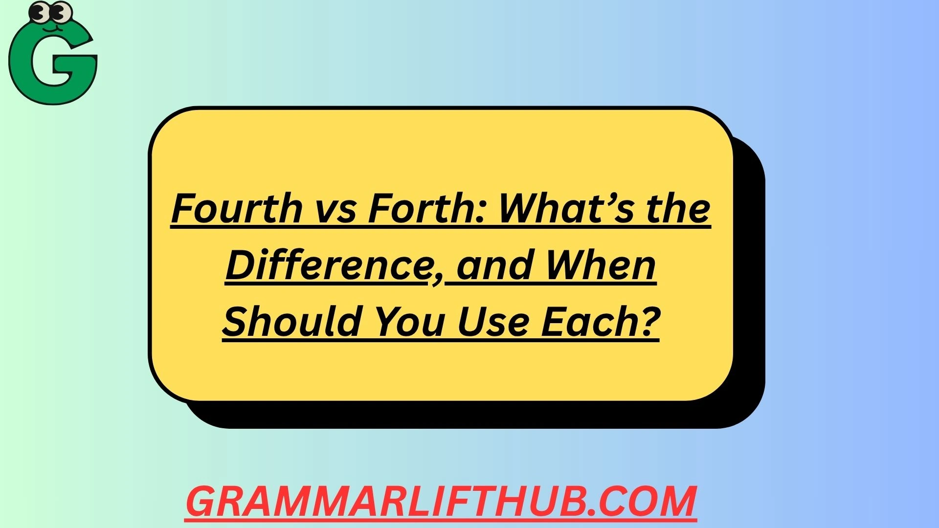 Fourth vs Forth