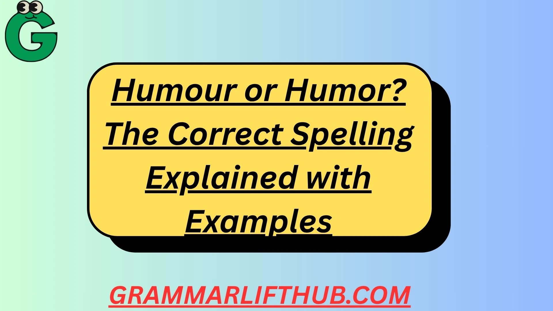 Humour or Humor