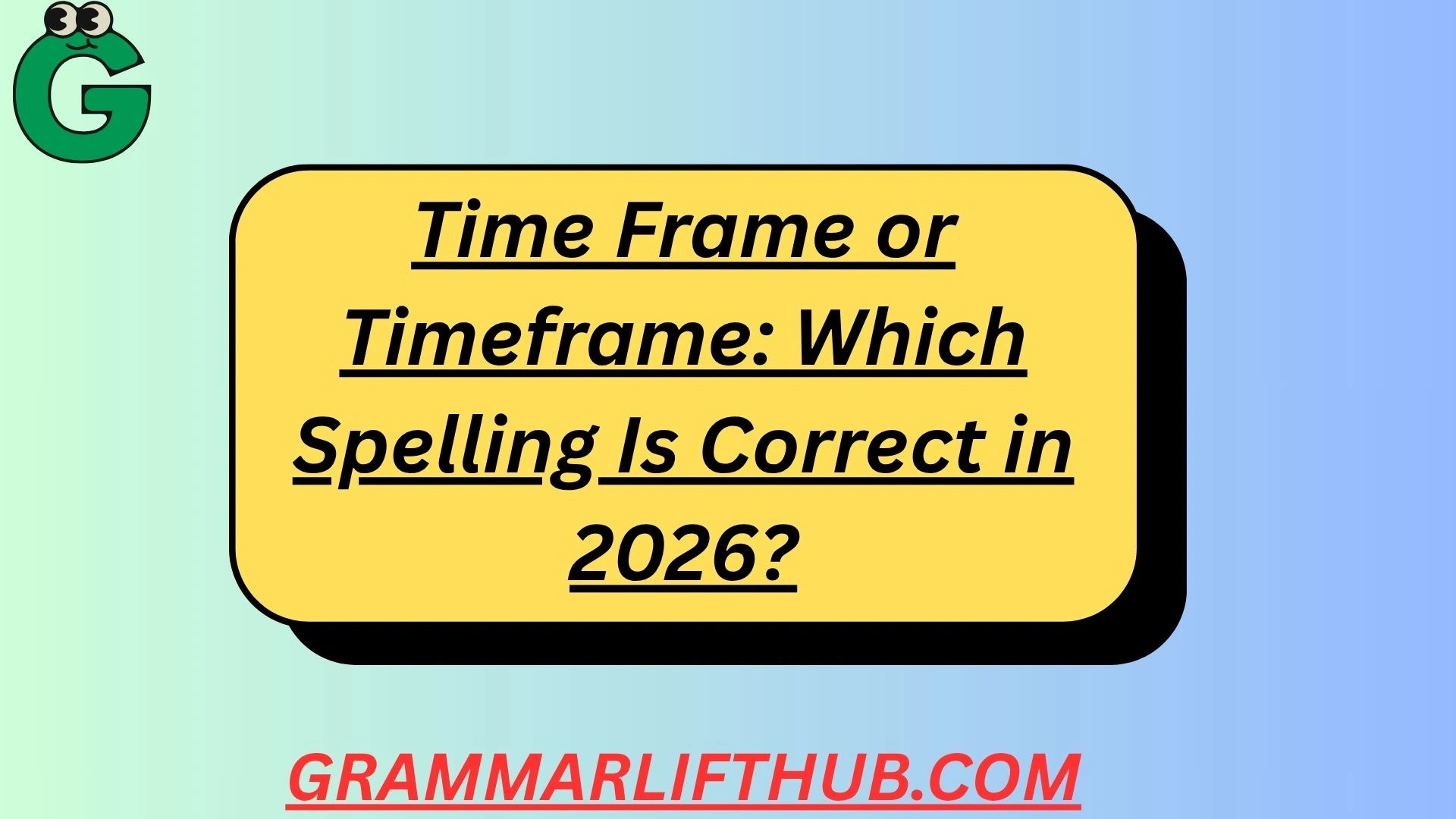 Time Frame or Timeframe