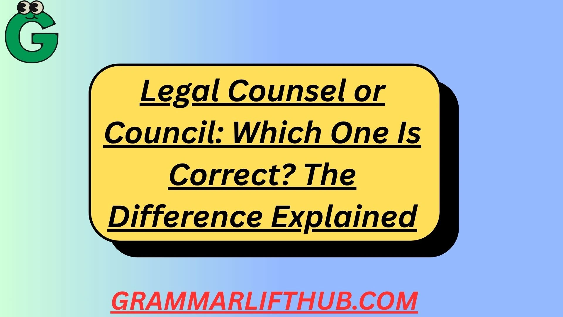 Legal Counsel or Council