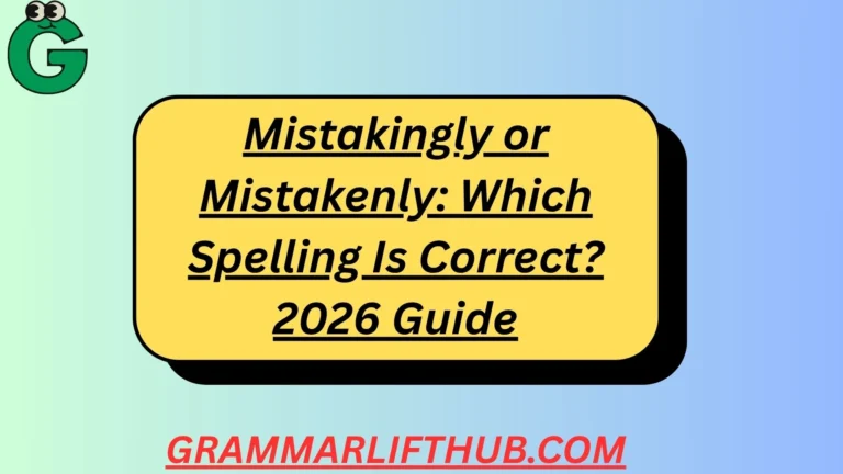 Mistakingly or Mistakenly