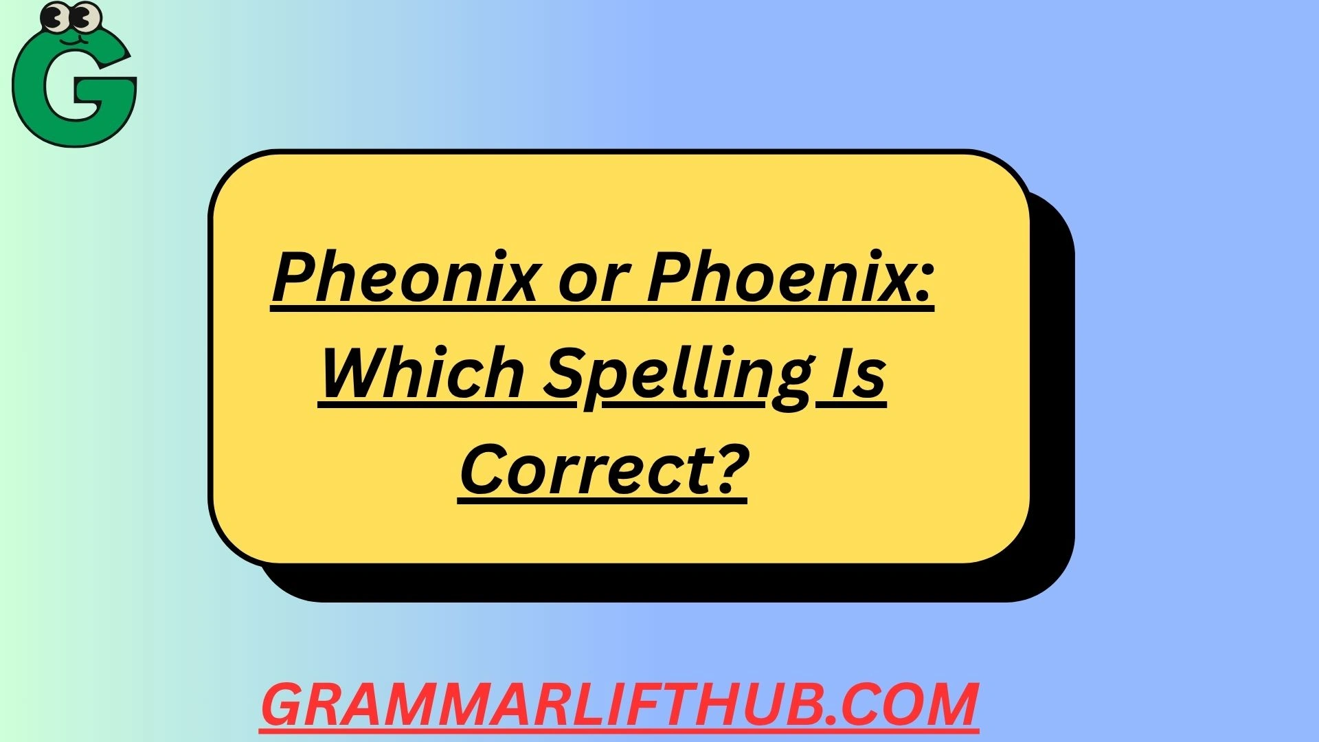 Pheonix or Phoenix