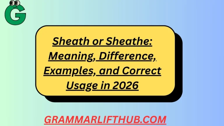 Sheath or Sheathe