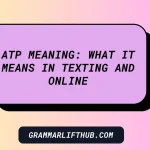 ATP Meaning