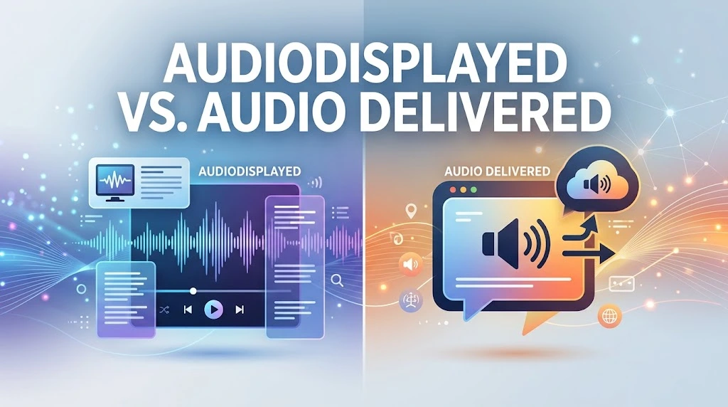 This is why interpreting audiodisplayed as "they listened to it" can lead to an incorrect conclusion.