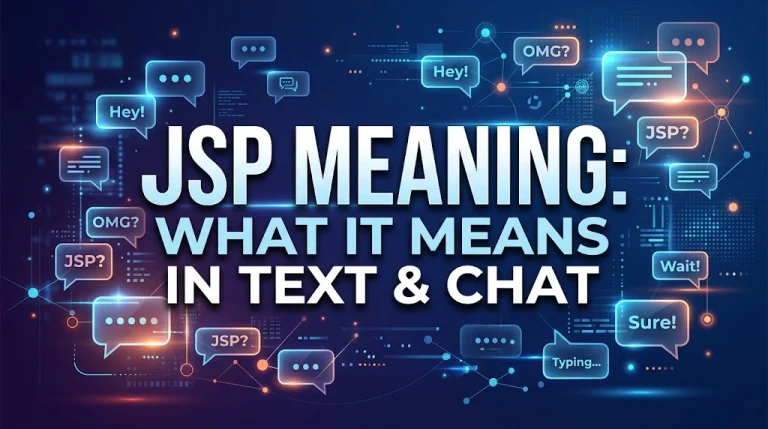 JSP Meaning
