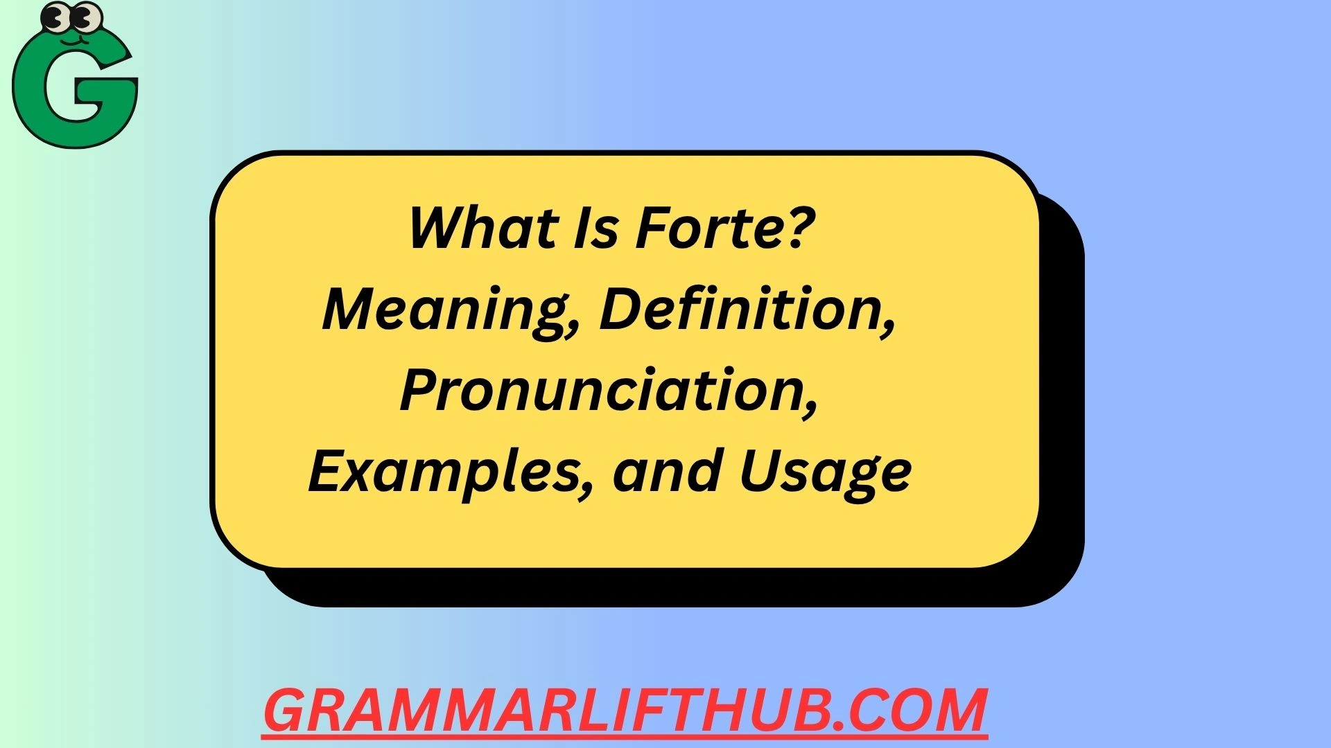 What Is Forte